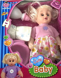 Baby Doll with Her Pampers
